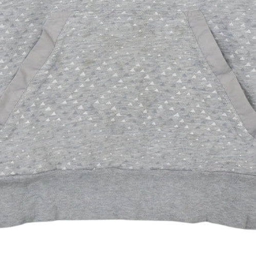 Adidas Men's Grey Pullover Hoodie M Fleece Sportswear