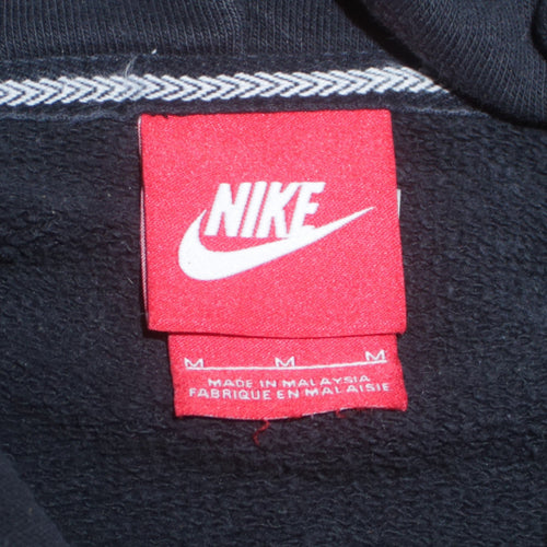Nike Men's Black Medium Pullover Hoodie Just Do It Graphic Sportswear