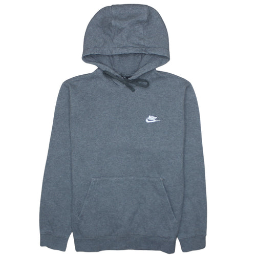Nike Men's Grey Pullover Hoodie Small Regular Fit Fleece Lined