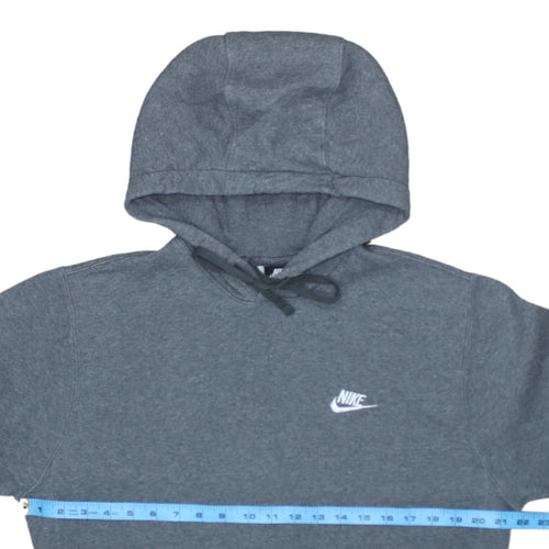 Nike Men's Grey Pullover Hoodie Small Regular Fit Fleece Lined