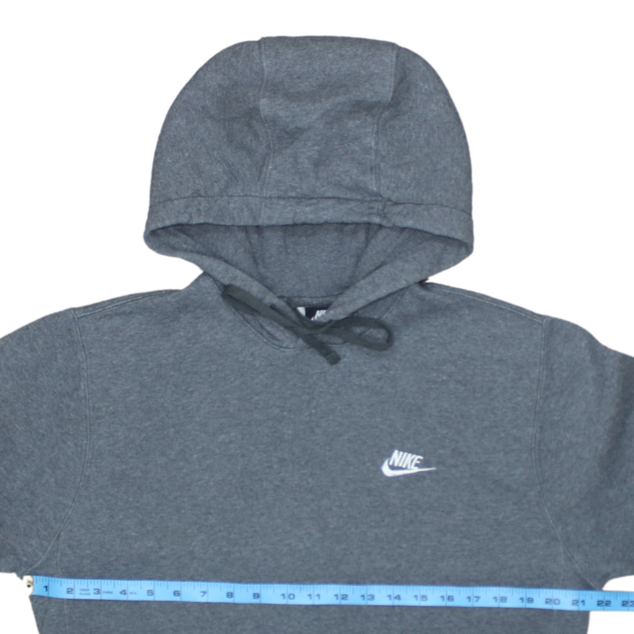Nike Men's Grey Pullover Hoodie Small Regular Fit Fleece Lined