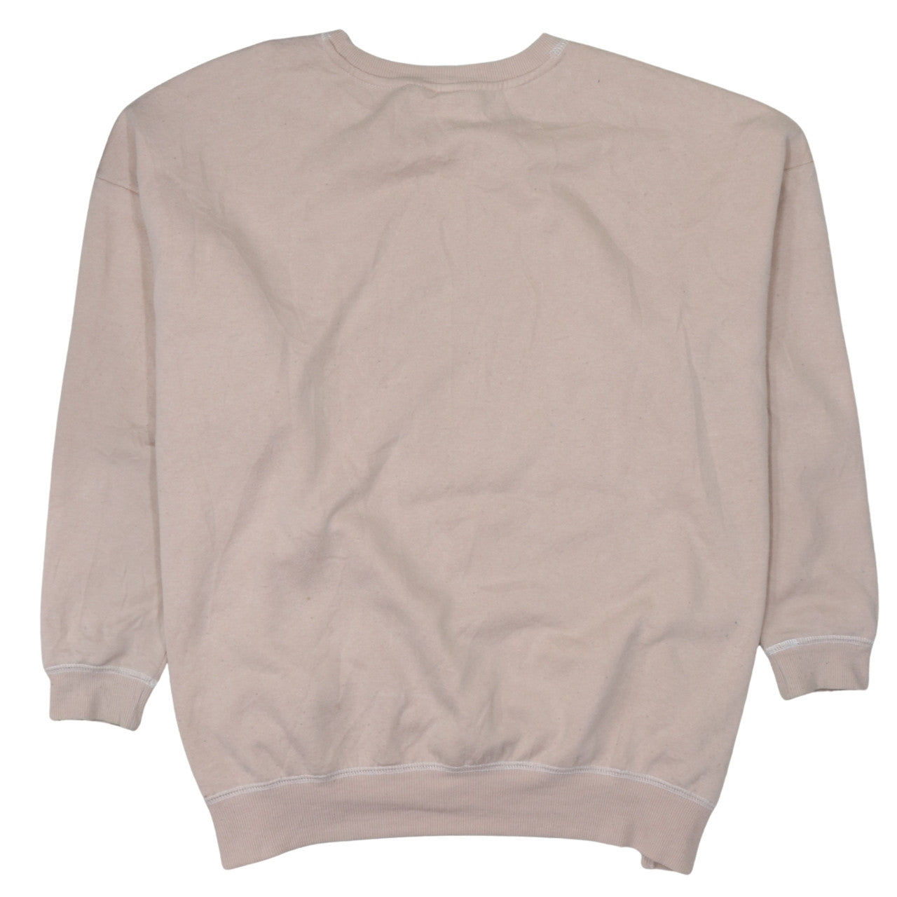 Disney Women Beige Sweatshirt XL Stitch Chillin' Graphic Pullover