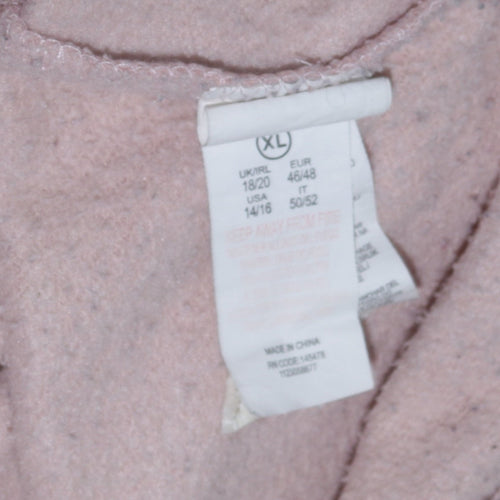 Disney Women Beige Sweatshirt XL Stitch Chillin' Graphic Pullover