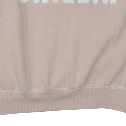 Disney Women Beige Sweatshirt XL Stitch Chillin' Graphic Pullover