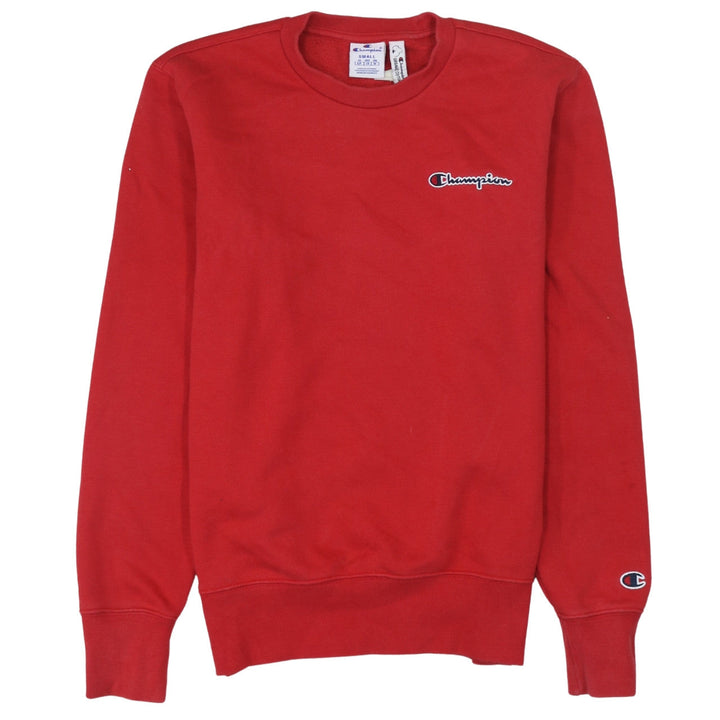 Champion Men's Red Small Crew Neck Pullover Sweatshirt