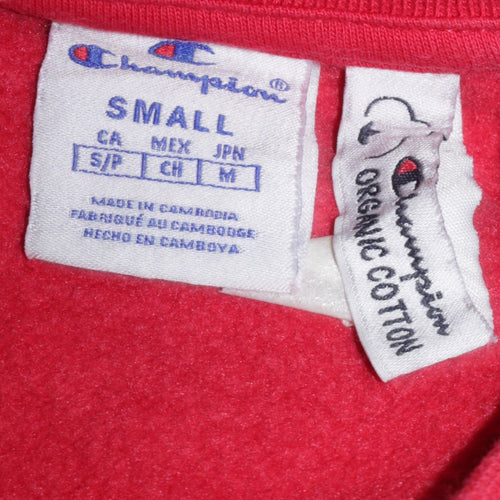 Champion Men's Red Small Crew Neck Pullover Sweatshirt
