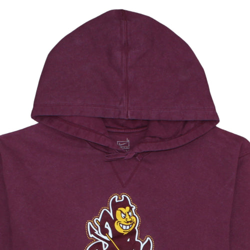 Nike Men’s Purple Graphic Pullover Hoodie L Fleece Logo