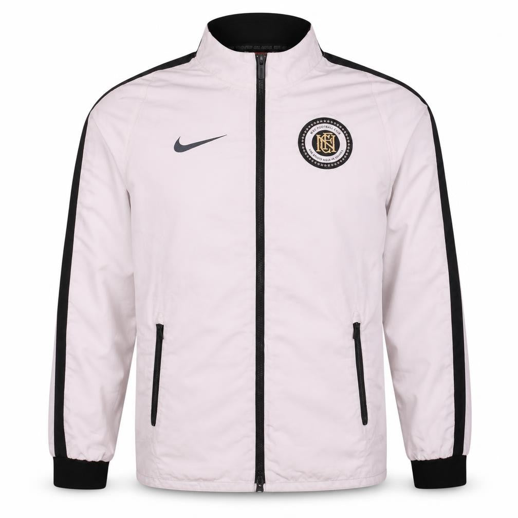 Nike Men's White Track Jacket S Football Club Full Zip Sportswear