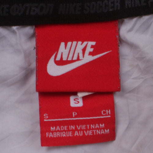 Nike Men's White Track Jacket S Football Club Full Zip Sportswear