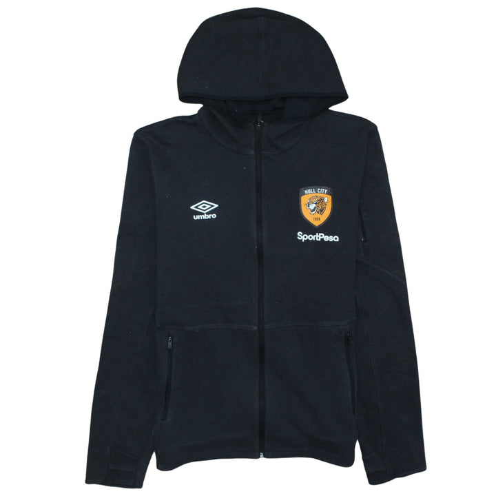 Umbro Men's Black Full Zip Hoodie Hull City L FC Sportswear
