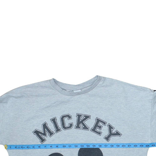 Disney Women Grey Mickey Mouse Pullover Sweatshirt UK 20