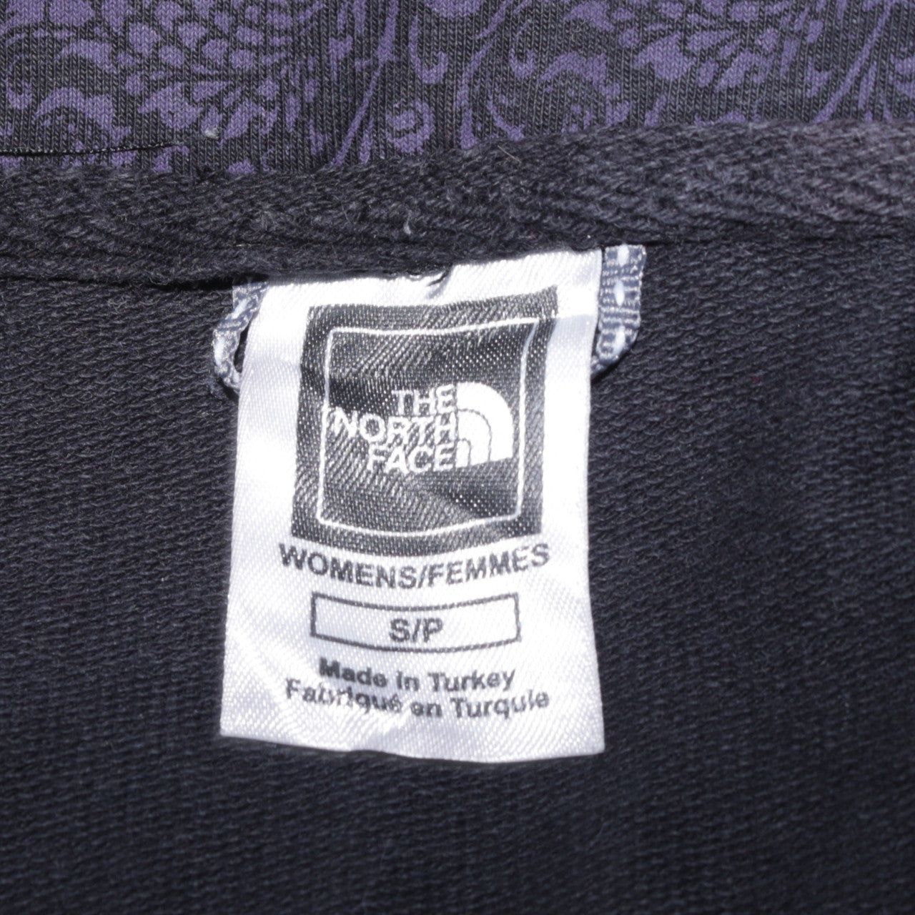 The North Face Womens Black Small Full Zip Hoodie Sweatshirt