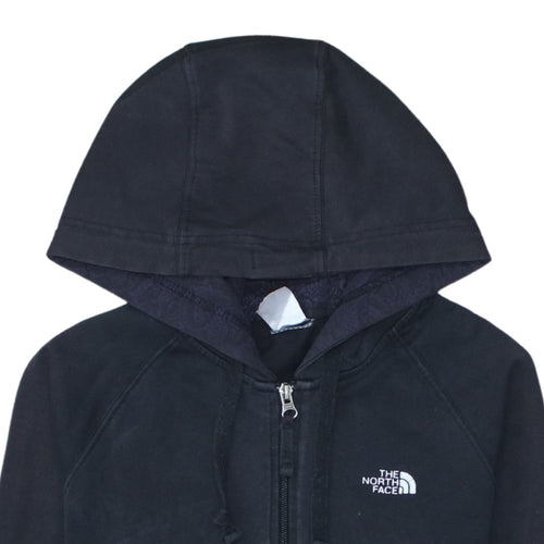 The North Face Womens Black Small Full Zip Hoodie Sweatshirt