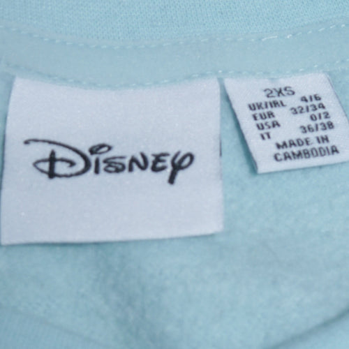 Disney Primark Women Blue Stitch Pullover Sweatshirt Size 2XS