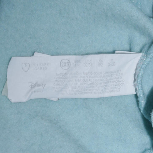 Disney Primark Women Blue Stitch Pullover Sweatshirt Size 2XS