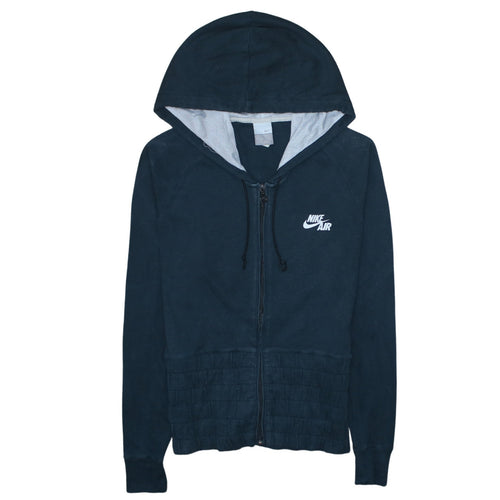 Nike Air Women's Navy Blue Full Zip Hoodie XL Cotton Blend