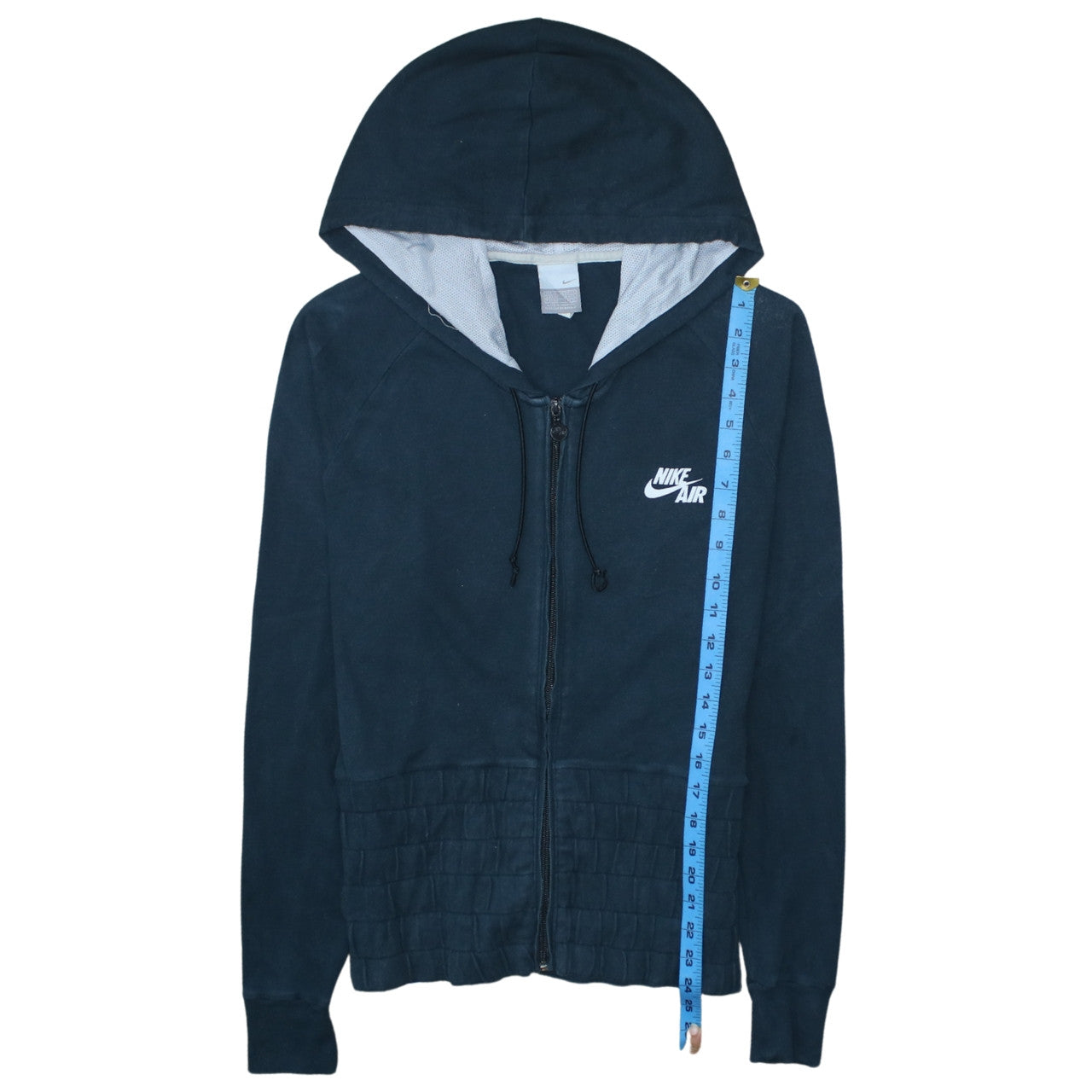 Nike Air Women's Navy Blue Full Zip Hoodie XL Cotton Blend