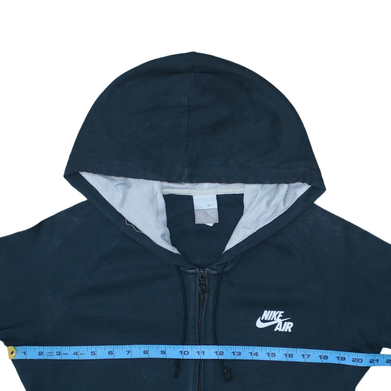 Nike Air Women's Navy Blue Full Zip Hoodie XL Cotton Blend