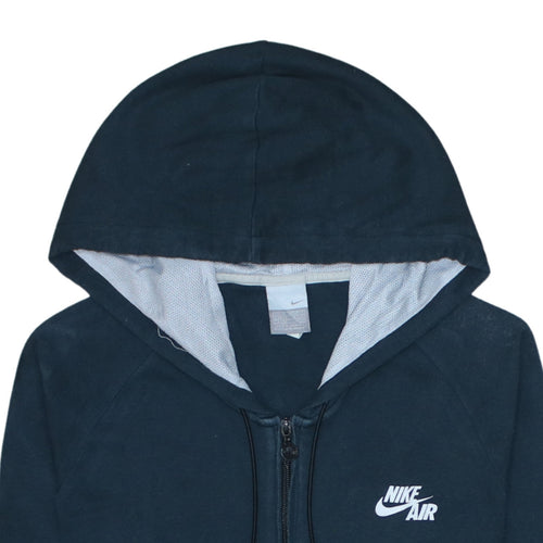 Nike Air Women's Navy Blue Full Zip Hoodie XL Cotton Blend
