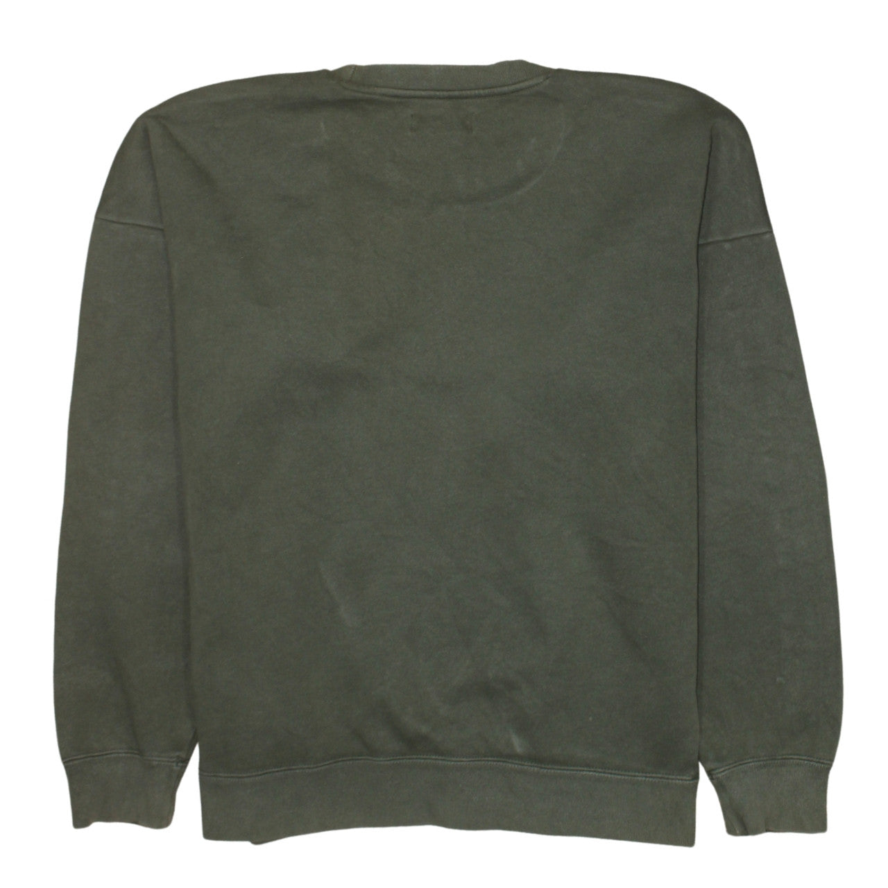 adidas Mens Green Crew Neck Pullover Sweatshirt Size S