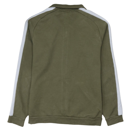 Puma Men's Green Track Jacket Small Full Zip Lightweight Sportswear