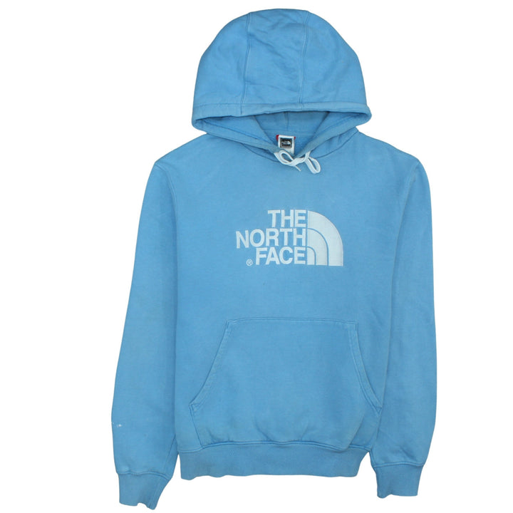 The North Face Men's Blue Pullover Hoodie Size L Cotton Fleece