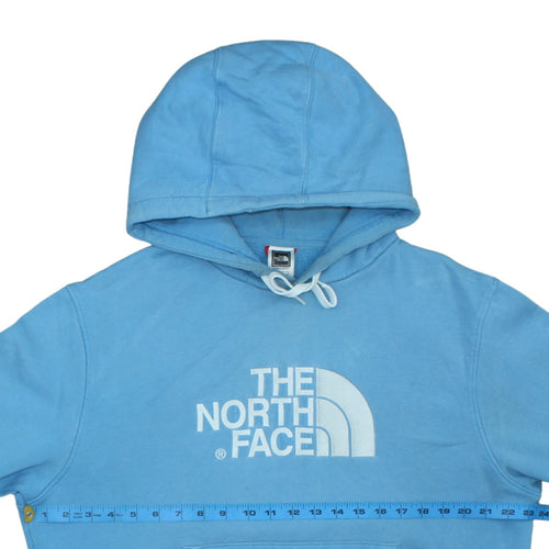 The North Face Men's Blue Pullover Hoodie Size L Cotton Fleece