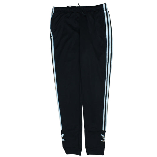 Adidas Womens Black Size 12 Track Pants with Side Stripes
