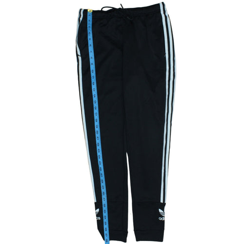 Adidas Womens Black Size 12 Track Pants with Side Stripes