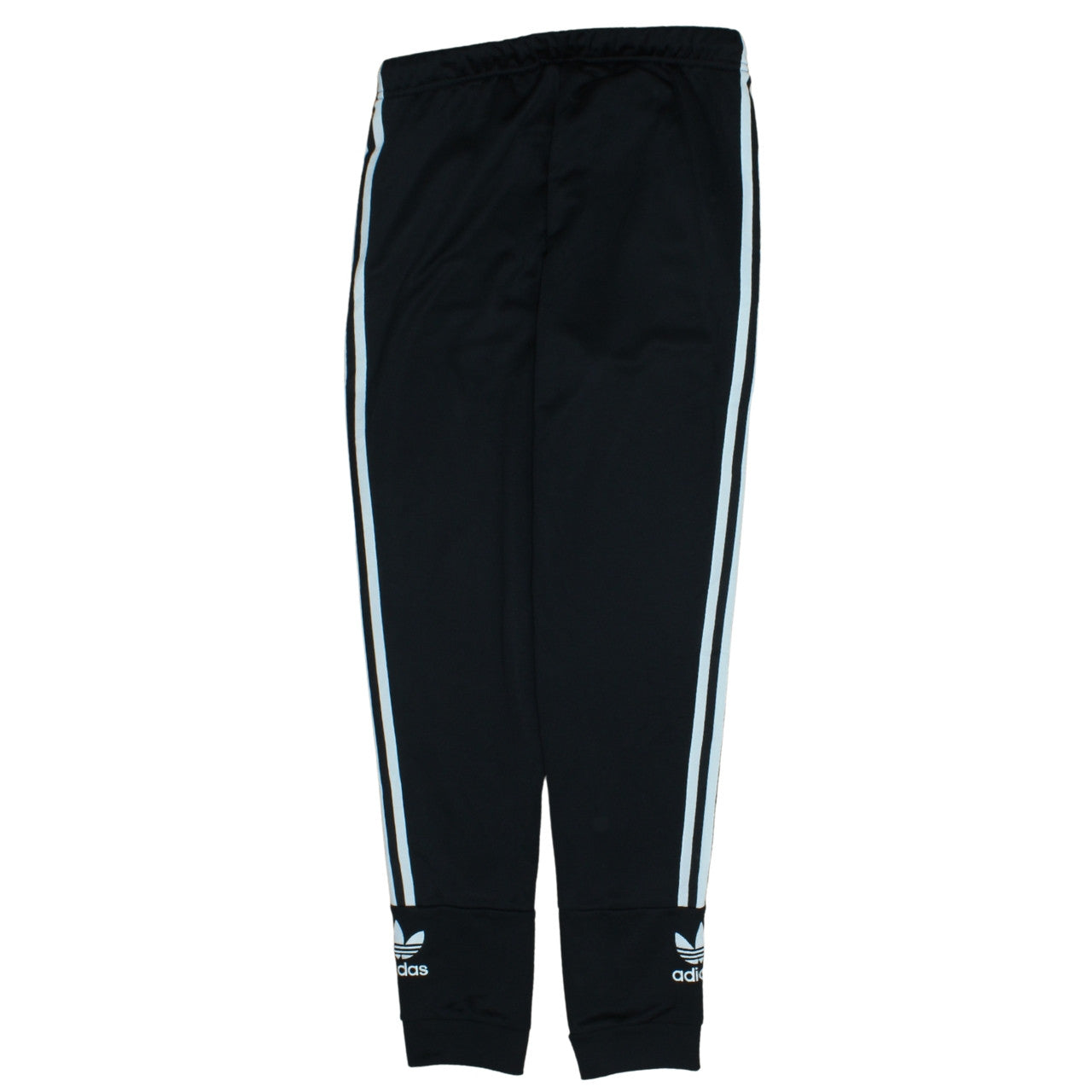 Adidas Womens Black Size 12 Track Pants with Side Stripes