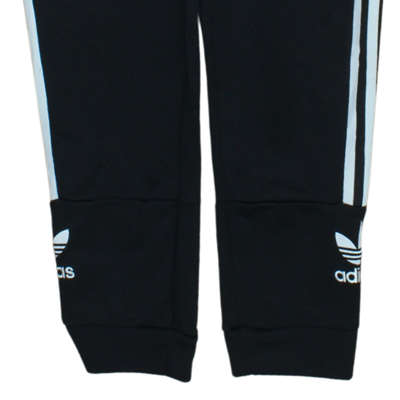 Adidas Womens Black Size 12 Track Pants with Side Stripes
