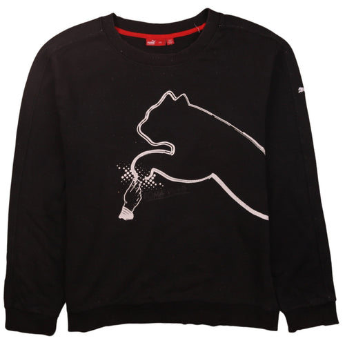 Puma Men's Black 2XL Graphic Pullover Sweatshirt
