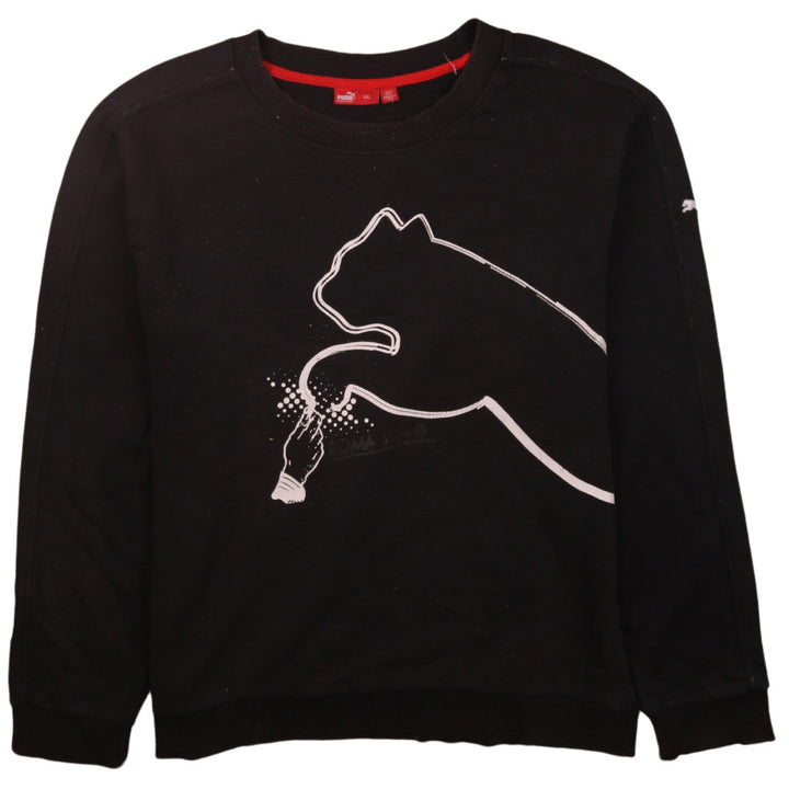 Puma Men's Black 2XL Graphic Pullover Sweatshirt