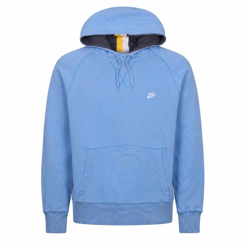 Nike Men's Blue Pullover Hoodie S Logo Fleece Sportswear