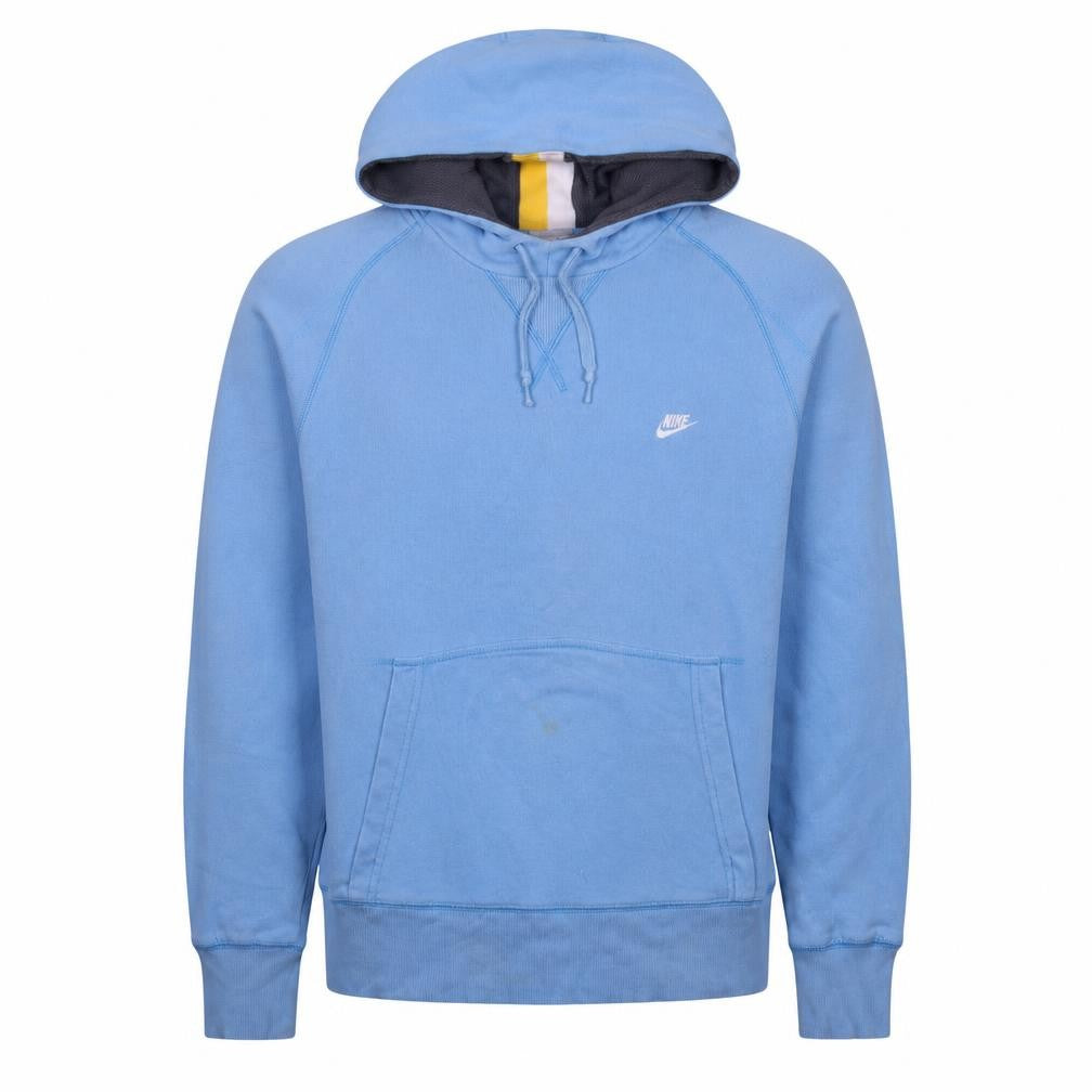 Nike Men's Blue Pullover Hoodie S Logo Fleece Sportswear