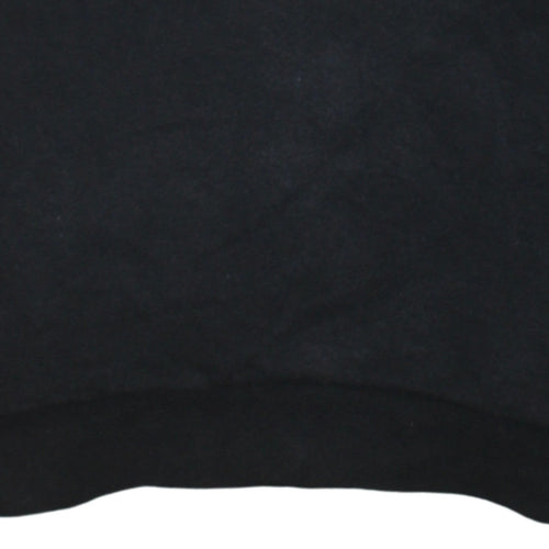 Adidas Men Black Crew Neck Pullover Sweatshirt M Regular Fit