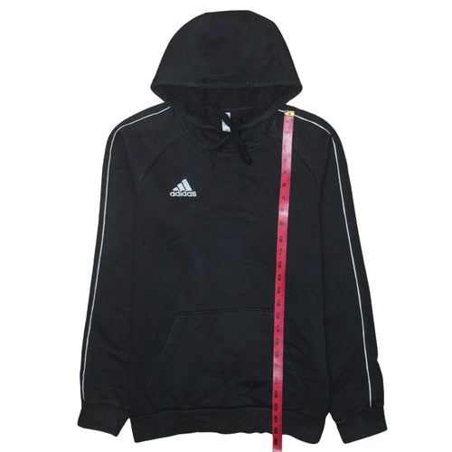Adidas Men's Black Pullover Hoodie Size S Sports Fleece Sweatshirt