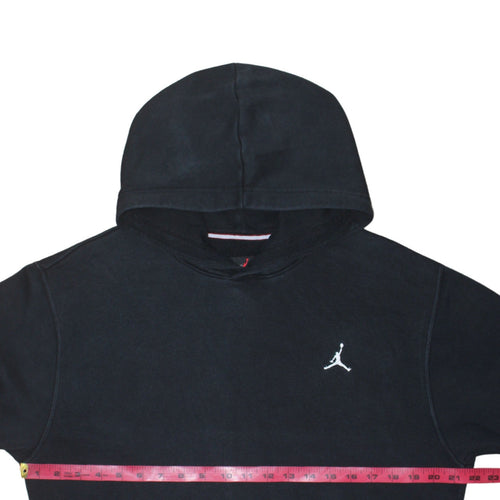 Jordan Men’s Black Pullover Hoodie Small Regular Fit Logo Fleece