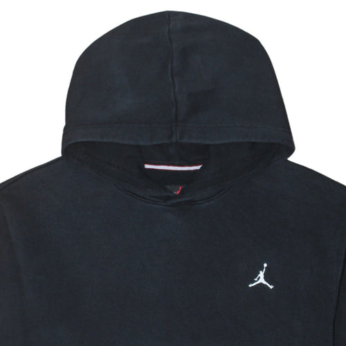 Jordan Men’s Black Pullover Hoodie Small Regular Fit Logo Fleece