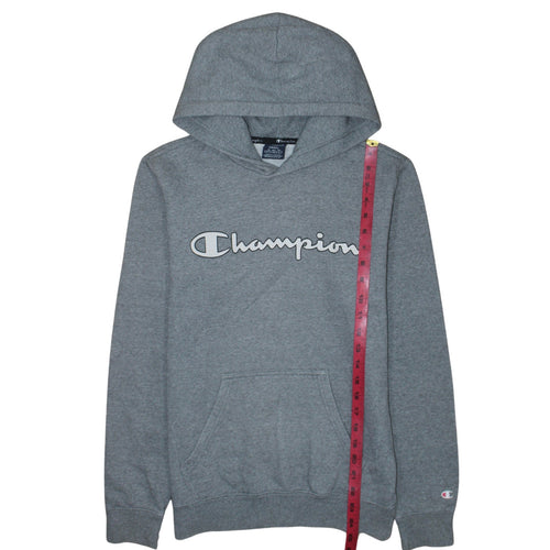 Champion Men's Grey Pullover Hoodie Small Logo Sportswear