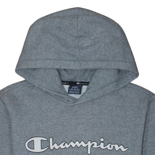 Champion Men's Grey Pullover Hoodie Small Logo Sportswear