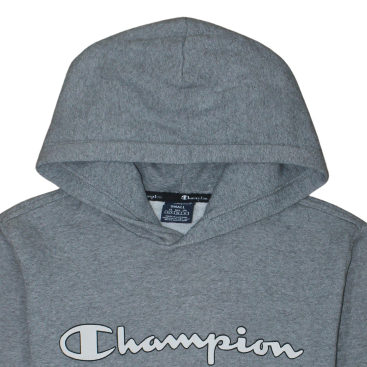 Champion Men's Grey Pullover Hoodie Small Logo Sportswear