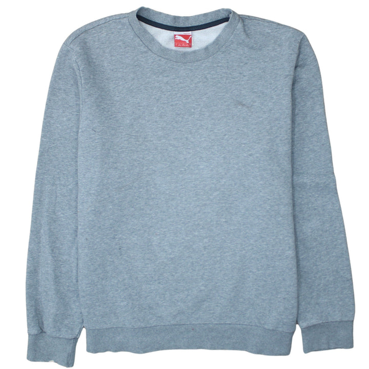 Puma Mens Grey Crew Neck Pullover Sweatshirt Size L