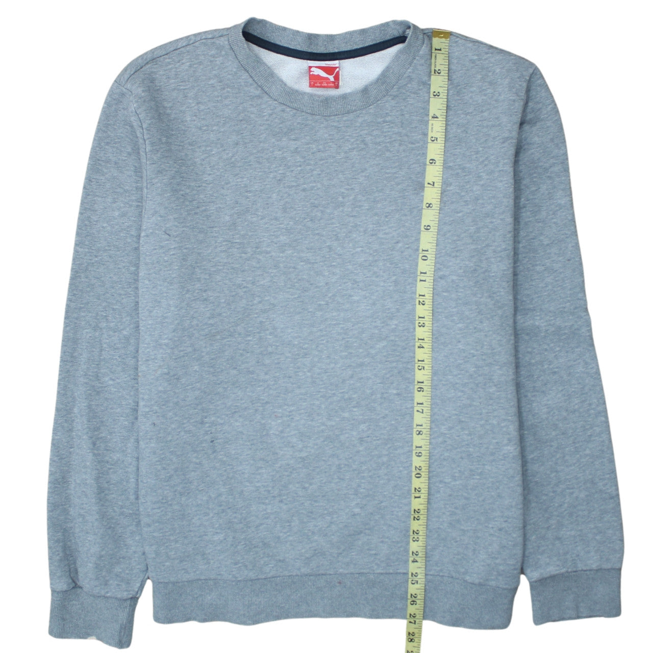 Puma Mens Grey Crew Neck Pullover Sweatshirt Size L