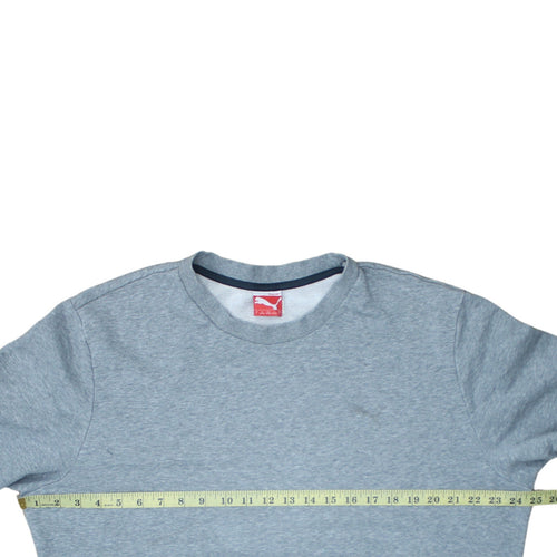 Puma Mens Grey Crew Neck Pullover Sweatshirt Size L