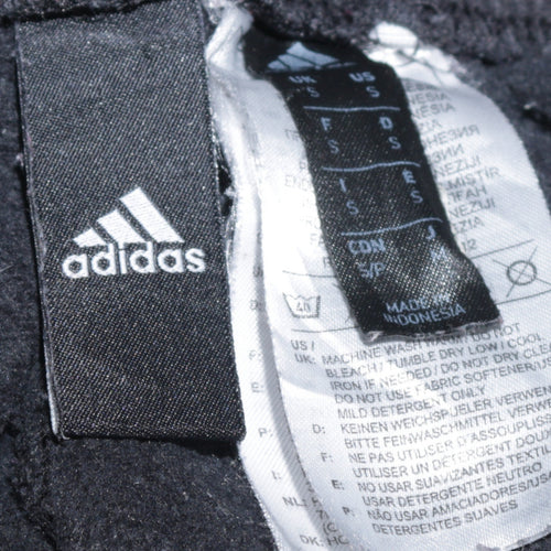 Adidas Men's Black Jogger Sweatpants S Elastic Waist Tapered Fit