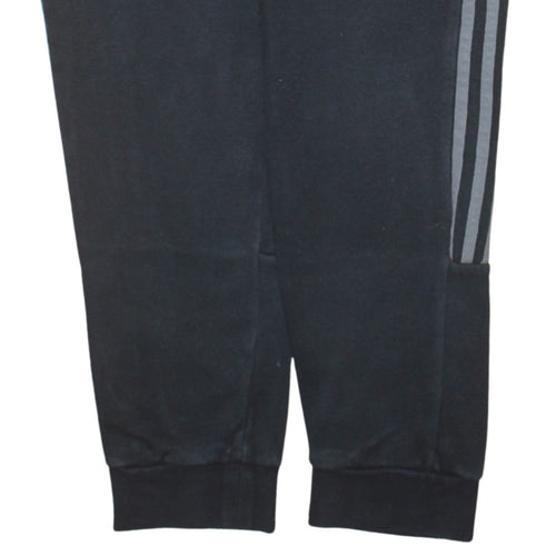Adidas Men's Black Jogger Sweatpants S Elastic Waist Tapered Fit