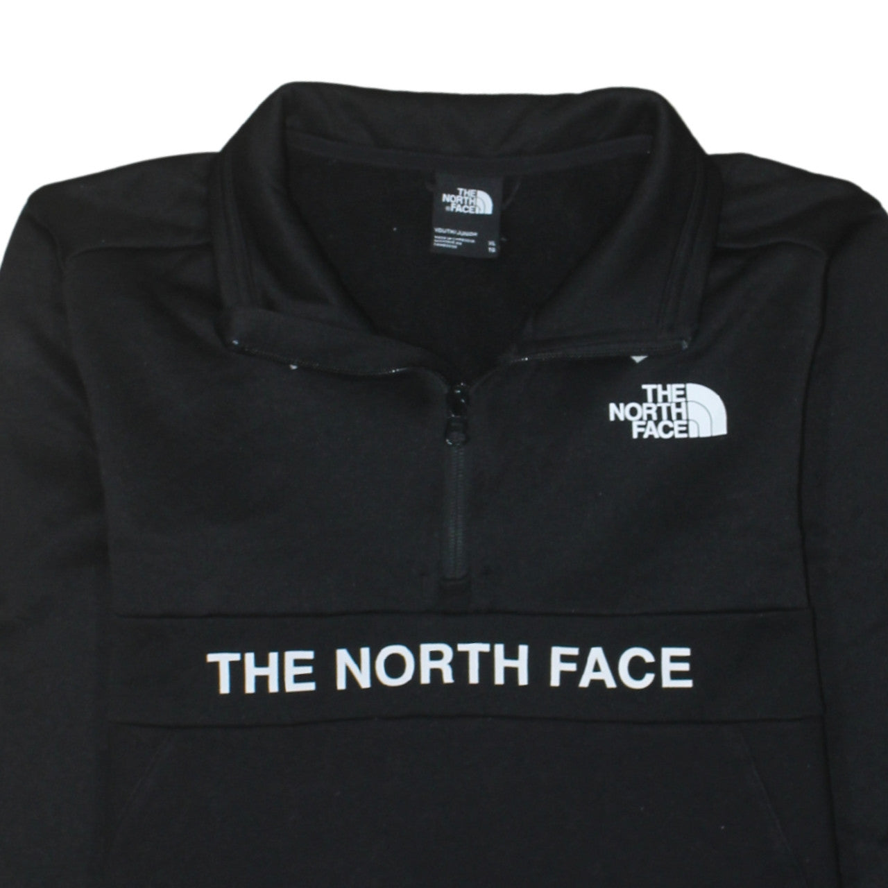 The North Face Boys Black XL 1/4 Zip Fleece Sweatshirt