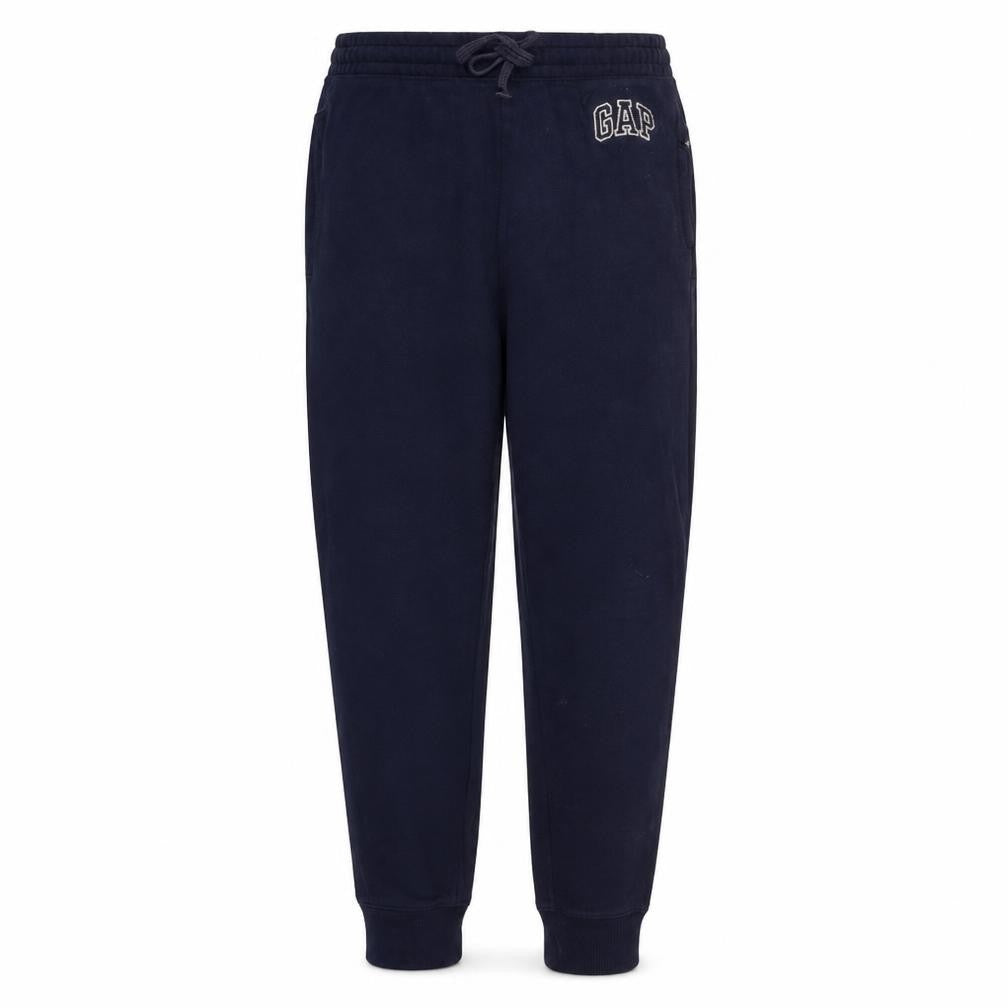 Front view of Gap Men's Blue Fleece Jogger Sweatpants, size S