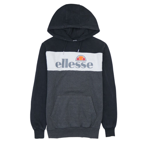 Ellesse Men’s Grey Pullover Hoodie XS Graphic Logo Fleece